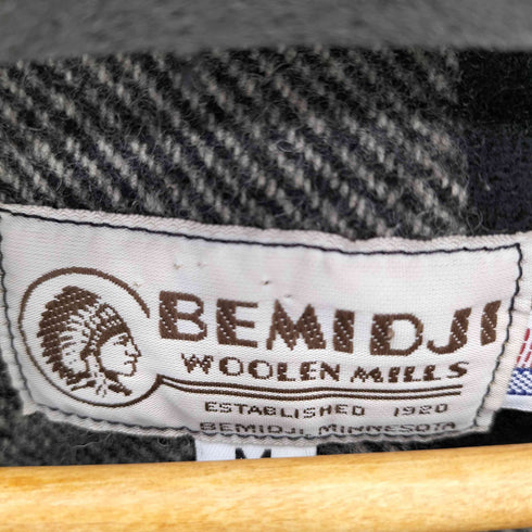 BEMIDJI 70-80s ウール バッファローチェック プルオーバー メンズ M