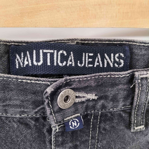 ノーティカ NAUTICA JEANS ブラック ワイド デニムパンツ メンズ