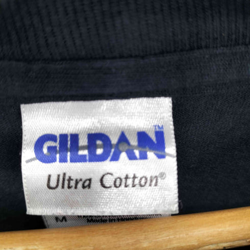 ギルダン GILDAN 企業ロゴ L/S プリントクルーネックTシャツ メンズ JPN:M