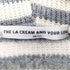 THE LA CREAM AND YOUR LOVE ボーダー ジップアップ ニット フーディ レディース
