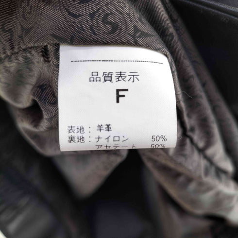 Sheep Leather レザー ハーフコート レディース FREE