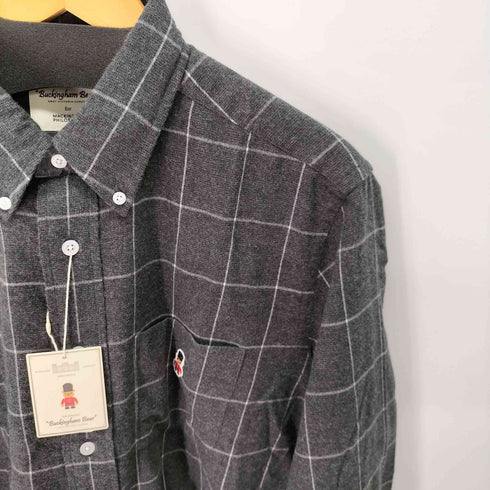 マッキントッシュフィロソフィー MACKINTOSH PHILOSOPHY バッキンガムベア 長袖ボタンダウン シャンブレーネルシャツ メンズ US:40