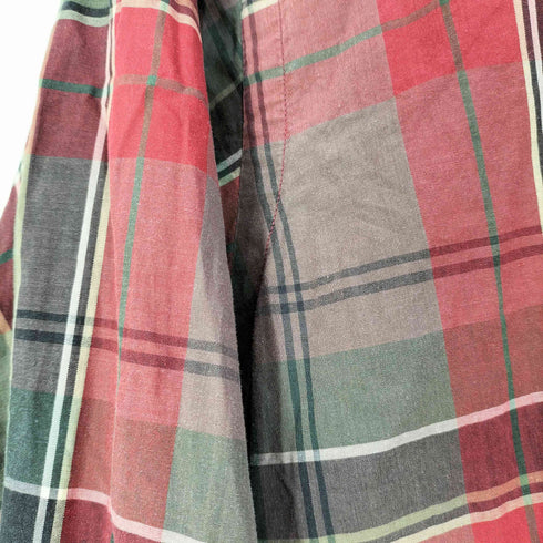ポロバイラルフローレン Polo by RALPH LAUREN 90S マドラスチェック ポニー無し 襟芯 L/S レギュラーカラーシャツ レディース 15 1/2 -33