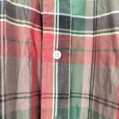 ポロバイラルフローレン Polo by RALPH LAUREN 90S マドラスチェック ポニー無し 襟芯 L/S レギュラーカラーシャツ レディース 15 1/2 -33