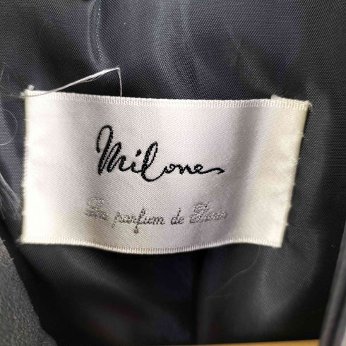 Milone Pig Leather 比翼 レザージャケット レディース M