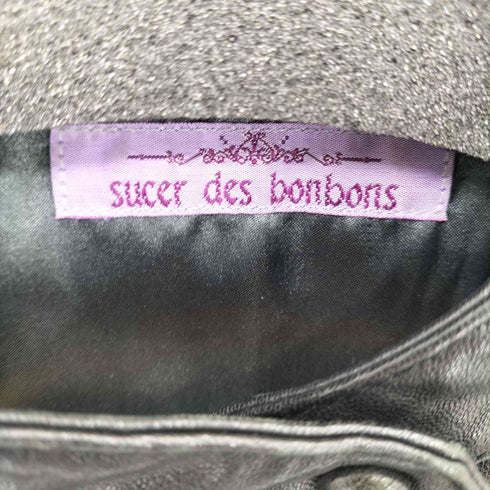 SUCER DES BONBONS ラムレザーライダースジャケット レディース 40