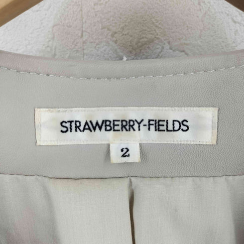ストロベリーフィールズ STRAWBERRY-FIELDS Sheep Leather ダブルライダースジャケット レディース 2