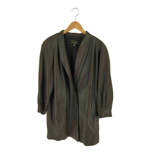 レリアン Leilian Sheep Leather 裏地ペイズリー レザーハーフコート レディース 9