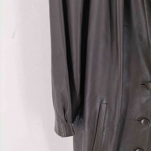レリアン Leilian Sheep Leather 裏地ペイズリー レザーハーフコート レディース 9