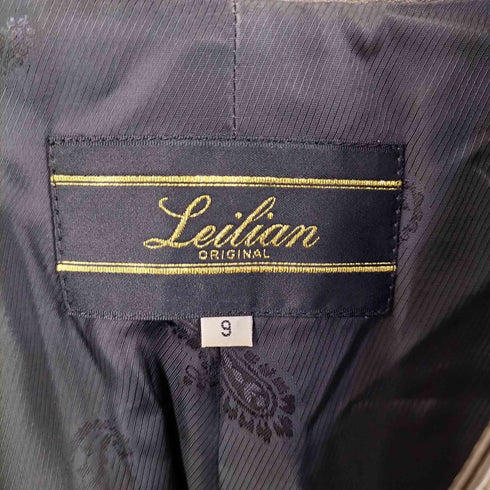 レリアン Leilian Sheep Leather 裏地ペイズリー レザーハーフコート レディース 9