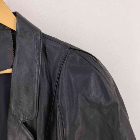 Genuine Leather 1B レザージャケット レディース M