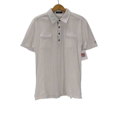バーバリーブラックレーベル BURBERRY BLACK LABEL 袖ロゴ コットン S/S ポロシャツ メンズ 3
