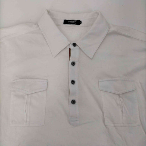 バーバリーブラックレーベル BURBERRY BLACK LABEL 袖ロゴ コットン S/S ポロシャツ メンズ 3