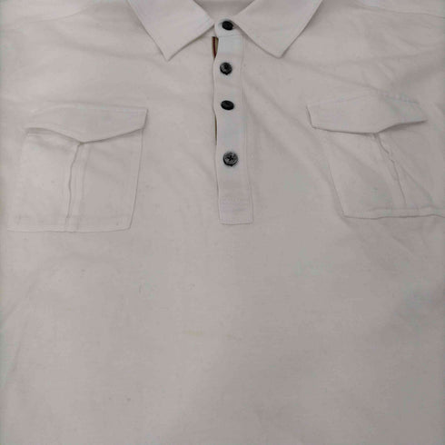バーバリーブラックレーベル BURBERRY BLACK LABEL 袖ロゴ コットン S/S ポロシャツ メンズ 3