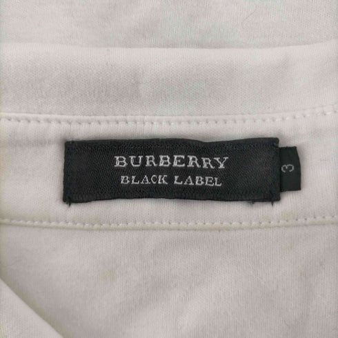 バーバリーブラックレーベル BURBERRY BLACK LABEL 袖ロゴ コットン S/S ポロシャツ メンズ 3