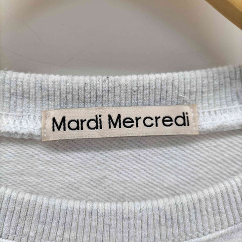 マルディメクルディ Mardi Mercredi フラワープリント コットン クルーネックスウェット レディース
