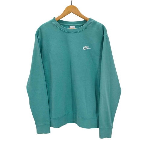 ナイキ NIKE AS M NSW CLUB CRW BB WASHED TEAL/WHITE スウォッシュロゴ スウェット メンズ import:M