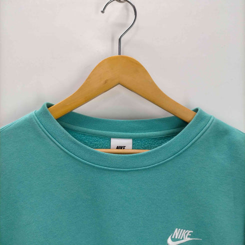 ナイキ NIKE AS M NSW CLUB CRW BB WASHED TEAL/WHITE スウォッシュロゴ スウェット メンズ import:M