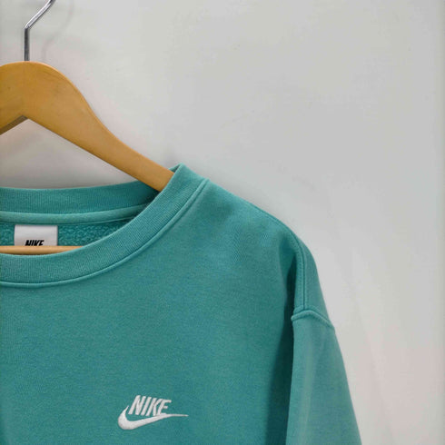 ナイキ NIKE AS M NSW CLUB CRW BB WASHED TEAL/WHITE スウォッシュロゴ スウェット メンズ import:M