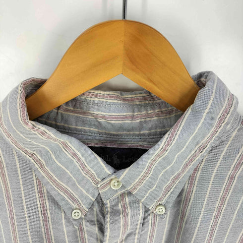 ラルフローレン RALPH LAUREN 90s CLASSIC FIT ポニー刺繍 マルチストライプ ボタンダウンシャツ メンズ 2XB BIG