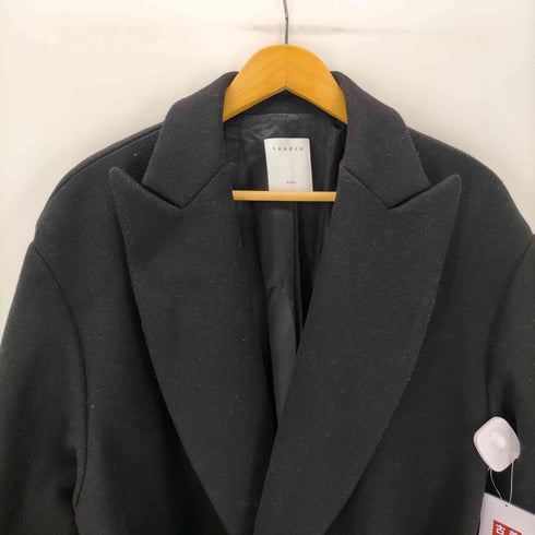 サンドロパリ sandro PARIS Belted wool blend coat ベルテッド ウール ブレンド コート レディース 40