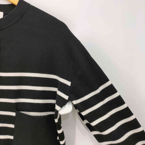 collex ハーフミラノボーダーカーディガン レディース
