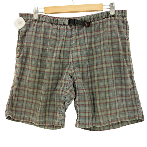 グラミチ GRAMICCI 80s~90s 囲みタグ USA製 チェック クライミングショーツ ショートパンツ メンズ M