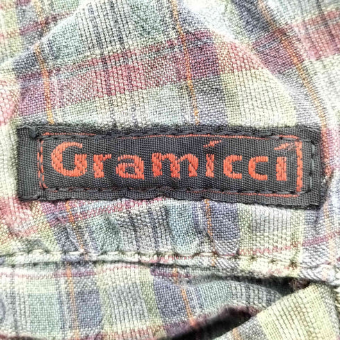 グラミチ GRAMICCI 80s~90s 囲みタグ USA製 チェック クライミングショーツ ショートパンツ メンズ M