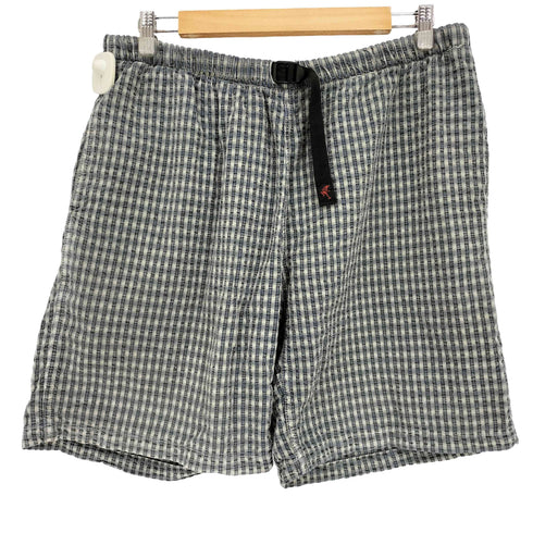 グラミチ GRAMICCI 90s~00s USA製 チェック シアサッカー クライミングショーツ ショートパンツ メンズ L