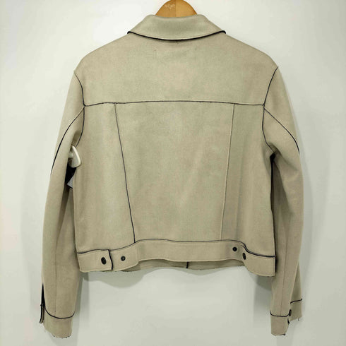 ザラ ZARA 23SS フェイクスエード スナップボタン ジャケット レディース import:M