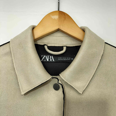 ザラ ZARA 23SS フェイクスエード スナップボタン ジャケット レディース import:M