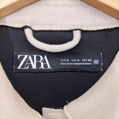 ザラ ZARA 23SS フェイクスエード スナップボタン ジャケット レディース import:M