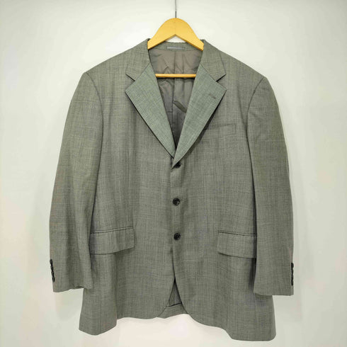 テイジンメンズショップ TEIJIN Loro Piana Super 120's ウール100 背抜き 3B テーラードジャケット + 2タック スラックス メンズ 100SP6