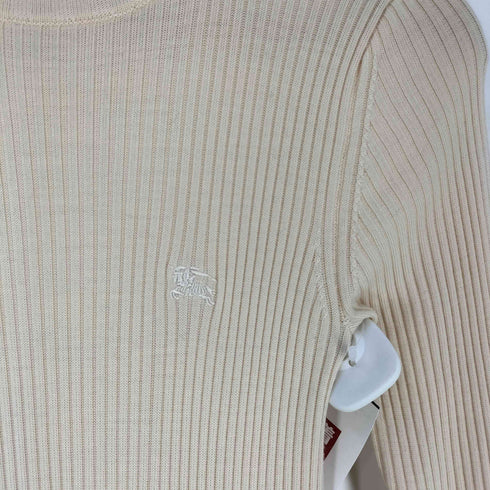 バーバリーブルーレーベル BURBERRY BLUE LABEL ホース刺繍 クルミボタン 異素材切替 ガンクラブチェック ドッキング チュニックワンピース レディース JPN:36