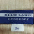バーバリーブルーレーベル BURBERRY BLUE LABEL ホース刺繍 クルミボタン 異素材切替 ガンクラブチェック ドッキング チュニックワンピース レディース JPN:36