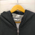 アンセルム ANCELLM 23AW ZIP-UP HOODIE BLACK 裏地 ワッフル サーマル ダメージ 加工 ダブルフェイス ジップ フーディー パーカー バック ペイント ステッチ 装飾 カスタム メンズ JPN:2