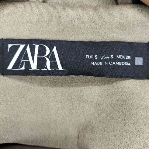 ザラ ZARA フェイクスエードコート レディース S