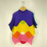 イッセイミヤケ ISSEY MIYAKE 銀タグ 変形 マルチカラー プリーツ トップス レディース JPN:2