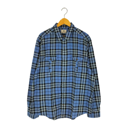 ティンバーランド Timberland ロゴ刺繍 REGULAR FIT チェック 長袖ネルシャツ メンズ XXL/TTG