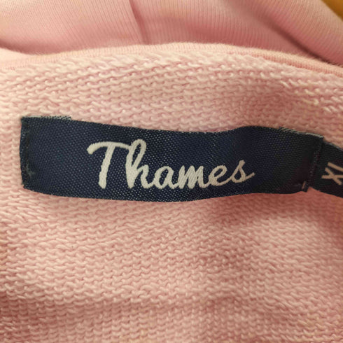THAMES 袖刺繍 バックプリントパーカー メンズ import:XL