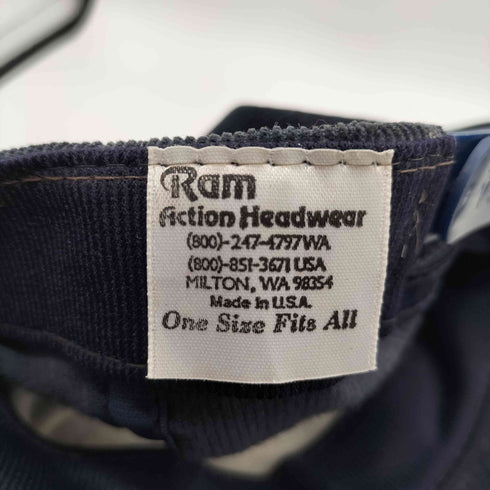 RAM ACTION HEADWEAR 80S USA製 コーデュロイ コーズ 6パネル キャップ メンズ