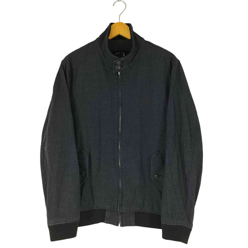 ステューシー Stussy ヘリンボーン スタンドカラー ジップアップ ブルゾン メンズ import:XL