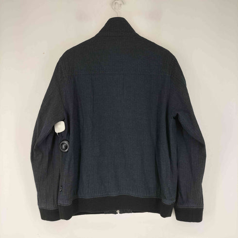 ステューシー Stussy ヘリンボーン スタンドカラー ジップアップ ブルゾン メンズ import:XL