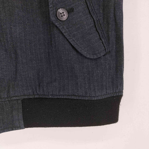 ステューシー Stussy ヘリンボーン スタンドカラー ジップアップ ブルゾン メンズ import:XL