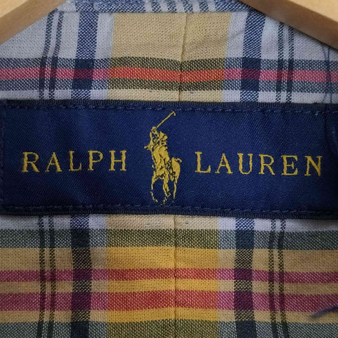 ラルフローレン RALPH LAUREN 現行タグ スモールポニー刺繍 チェック BDシャツ メンズ