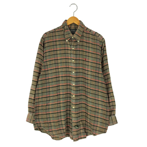 ポロカントリーラルフローレン POLO COUNTRY RALPH LAUREN マレーシア製 スモールポニー刺繍 チェックネルシャツ メンズ import:L