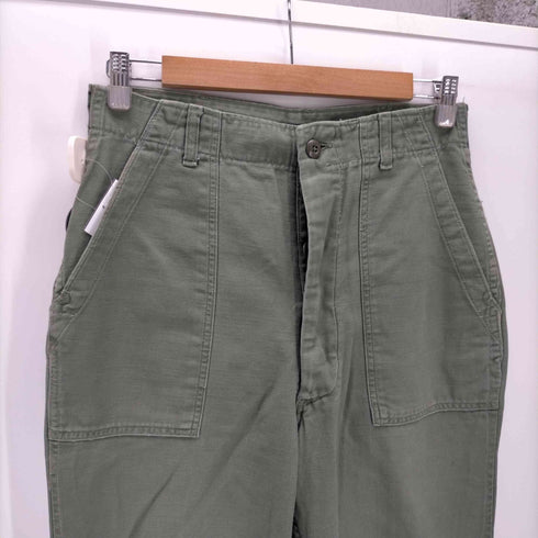 ユーエスアーミー U.S. ARMY 60-70S Utility Trousers ユーティリティー ベイカー トラウザーズ パンツ コットン サテン メンズ