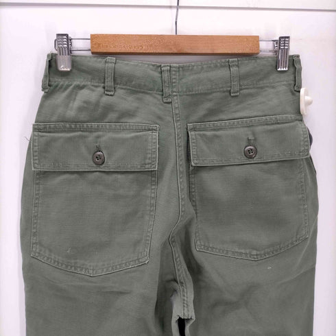 ユーエスアーミー U.S. ARMY 60-70S Utility Trousers ユーティリティー ベイカー トラウザーズ パンツ コットン サテン メンズ