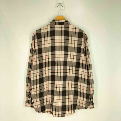 パパス papas マドラスチェック L/S レギュラーカラーシャツ メンズ JPN:48