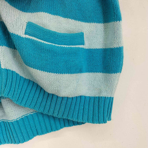 ナイキ NIKE 90-00s スウッシュロゴ刺繍 ボーダー カーディガン メンズ import:M